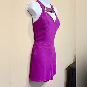 Bebe Beaded Keyhole Romper